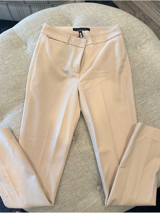 White House Black Market Pants - White House Black Market Slim Straight Dress Pants in Light Tan